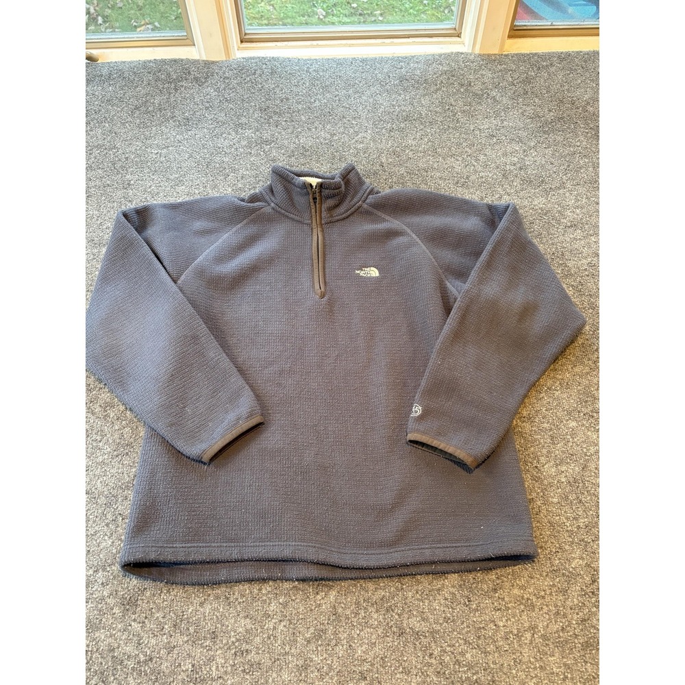 VTG The North Face Sweater Mens Medium Gray A5 Series Half Zip Fleece Pullover